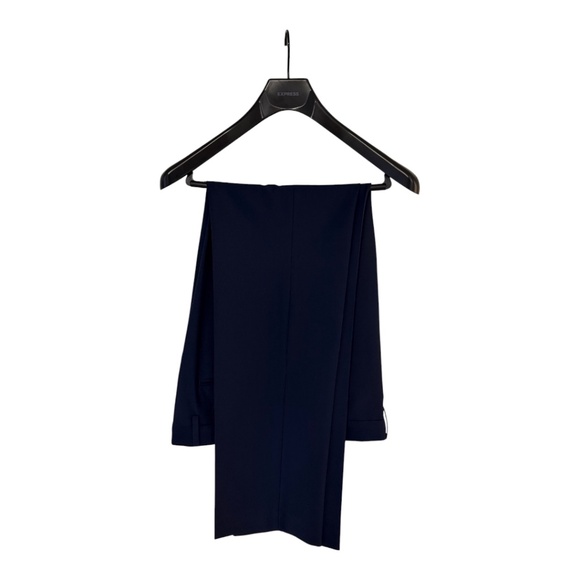 Express Slim Navy Wool-blend Modern Tech Suit w/tie 42L Jacket 33/34 Pant - Picture 3 of 3